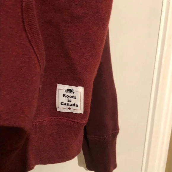 Roots burgundy hoodie Unisex - Picture 3 of 9